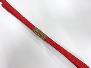 未使用品　正絹　帯留め用　手組三分紐